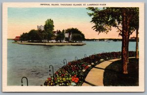 Postcard Thousand Islands Ontario c1930s Imperial Island St. Lawrence River