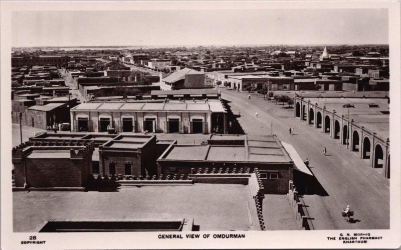 General View of Omdurman Sudan Africa Unused RPPC Real Photo Postcard E19