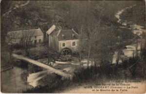 CPA CROZANT - Le Pont et le Moulin de la Folie (121606)