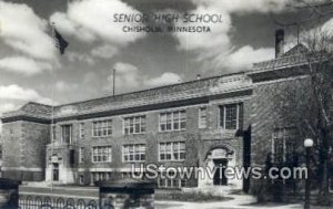 Real Photo - Senior High School - Chisholm, Minnesota MN  