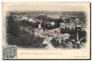 Postcard Old Angouleme Saint Cybard and the Valley of the Charente