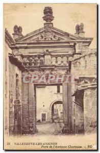 Old Postcard Villeneuve Avignon Gate of Ancienne Chartreuse