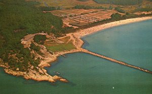 Vintage Postcard Aerial View Rocky Neck State Public Park East Lyme Connecticut