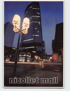 Postcard Nicollet Mall, Minneapolis, Minnesota