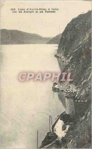 Postcard Old Line Aix les Bains Culoz Lake Bourget and Tunnels