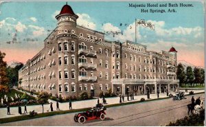 Hot Springs, Arkansas - The Majestic Hotel and Bath House - in 1915