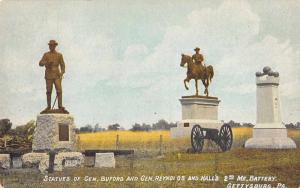 Gettysburg Pennsylvania Monuments Antique Postcard J47299