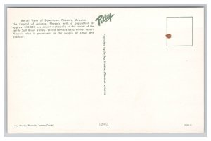 Phoenix Arizona Downtown Aerial View Postcard