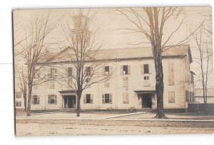 Morrisville New York NY RPPC Real Photo 1908 High School Building