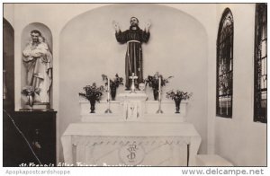 Massachusetts Brookline St Francis Altar Friary Real Photo