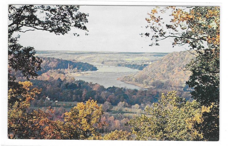 PA Washington Crossing State Park View from Bowman's Hill Vintage Postcard