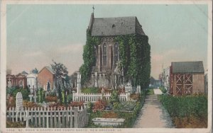 Postcard St Roch's Chapel and Campo Santo New Orleans LA
