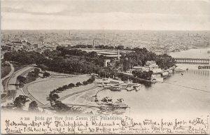 Lemon Hill Philadelphia PA Penn Birdseye c1905 Rotograph Postcard F51