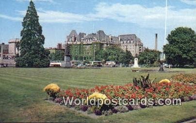 Empress Hotel, Parliament Buildings Victoria British Columbia, Canada Unused 