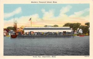 massachusetts  Martha’s Vineyard     Edgartown    Town Pier