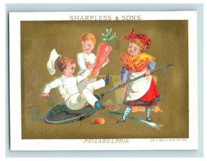 1880s Sharpless & Sons Dry Goods Comical Tiny Children Lot Of 7 P212