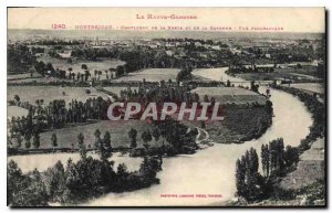 Postcard Old Montrejeau Confluence of Neste and Garonne Panoramic