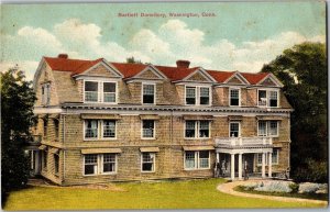 Bartlett Dormitory, Washington CT Vintage Postcard U25