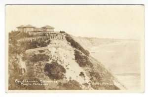 Bernheimer Residence, Pacific Palisades, Santa Monica, CA. Real Photo Postcard