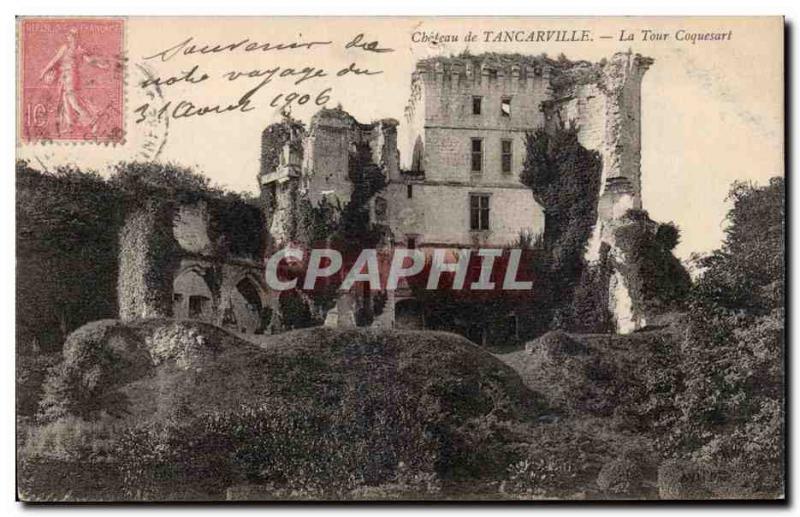 Tancarville - Coquesart Tower - Old Postcard