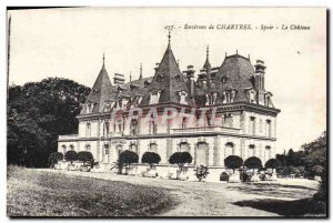 Old Postcard Surroundings Le Chateau De Chartres Spoir