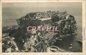 'Old Postcard The Rock Monaco and the Prince''s Palace'