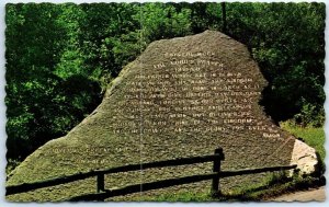 Postcard - Lord's Prayer Rock, Bristol, Vermont