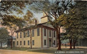 F27/ Cuyahoga Falls Ohio Postcard c1910 M.E. Church Building