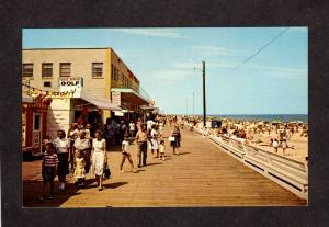 DE Beach Boardwalk Old Pro Golf Rehoboth Beach Delaware Postcard