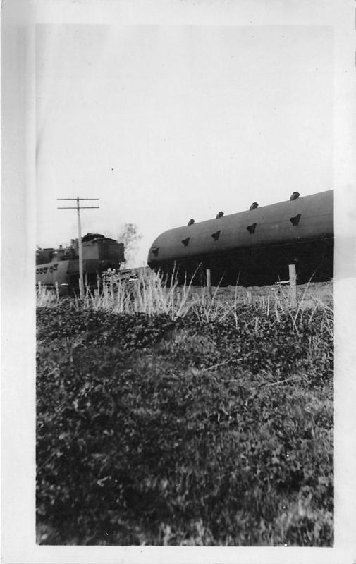 Lemars Iowa~Train Derailment?~Railroad~1920 RPPC Real Photo Postcard