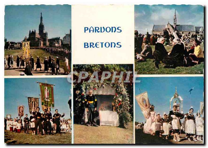 Postcard Modern Colors in Brittany Pardons Bretons The Pardons of Sainte Anne...