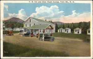 Twin Mountain NH YD Inn & Gas Station c1920 Postcard rpx