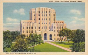 Texas Amarillo Potter County Court House Curteich