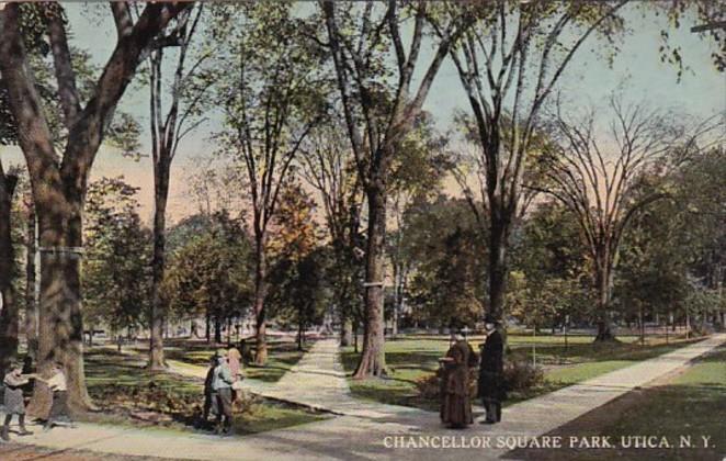 New York Utica Chancellor Square Park 1913