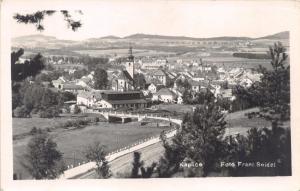 KAPLICE CZECHOSLOVAKIA TOTAL VIEW PANORAMIC~FRANK SEIDEL PHOTO POSTCARD 1957