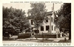 Illinois Springfield The Lincoln Home 1931