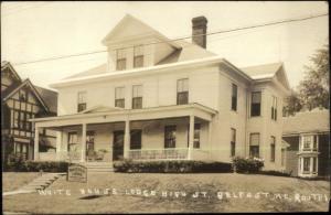 Belfast ME White House Lodge High St. c1920s Real Photo Postcard