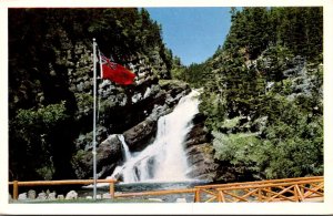 Canada Alberta Waterton Lakes National Park Cameron Falls