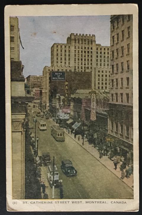 St. Catherine Street West Montreal Canada 1948