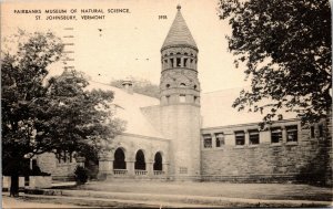 Vtg St Johnsbury Vermont VT Fairbanks Museum Natural Science Postcard