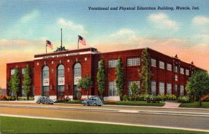 Indiana Muncie Vocational and Physical Education Building Curteich