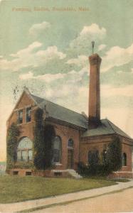 c1907 Printed Postcard; Pumping Station, Roslindale MA Suffolk County Posted