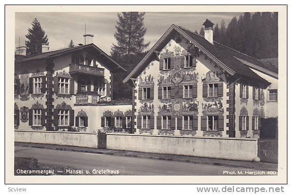 RP, Oberammergau, Bavaria, Germany,1900-10s ; Hansel u. Gretelhaus