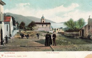 Taormina Sicily Italy~Strada S. Pancrazio~Dr. Trenkler Postcard