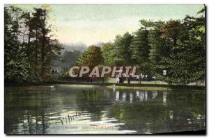 Old Postcard Nottingham Arboretum Lake