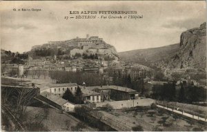 CPA sisteron vue generale and the hospital (1208517) 