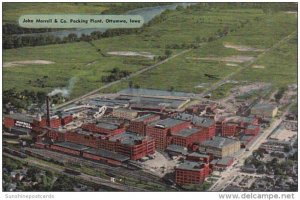 Iowa Ottumwa John Morrell & Company Packing Plant Aerial View