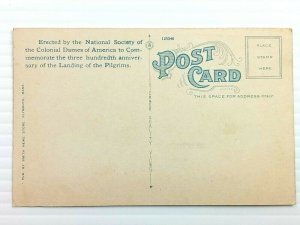 Vintage Postcard 1920's Portico Plymouth Rock Corner Stone of the Republic MA