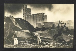 RPPC TEXAS CITY TEXAS DISASTER EXPLOSION 1947 SEACHERS REAL PHOTO POSTCARD