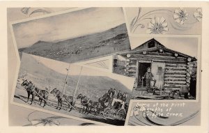 J26/ Cripple Creek Colorado RPPC Postcard c1920 Stagecoach 6-Horse Log Cabin 4